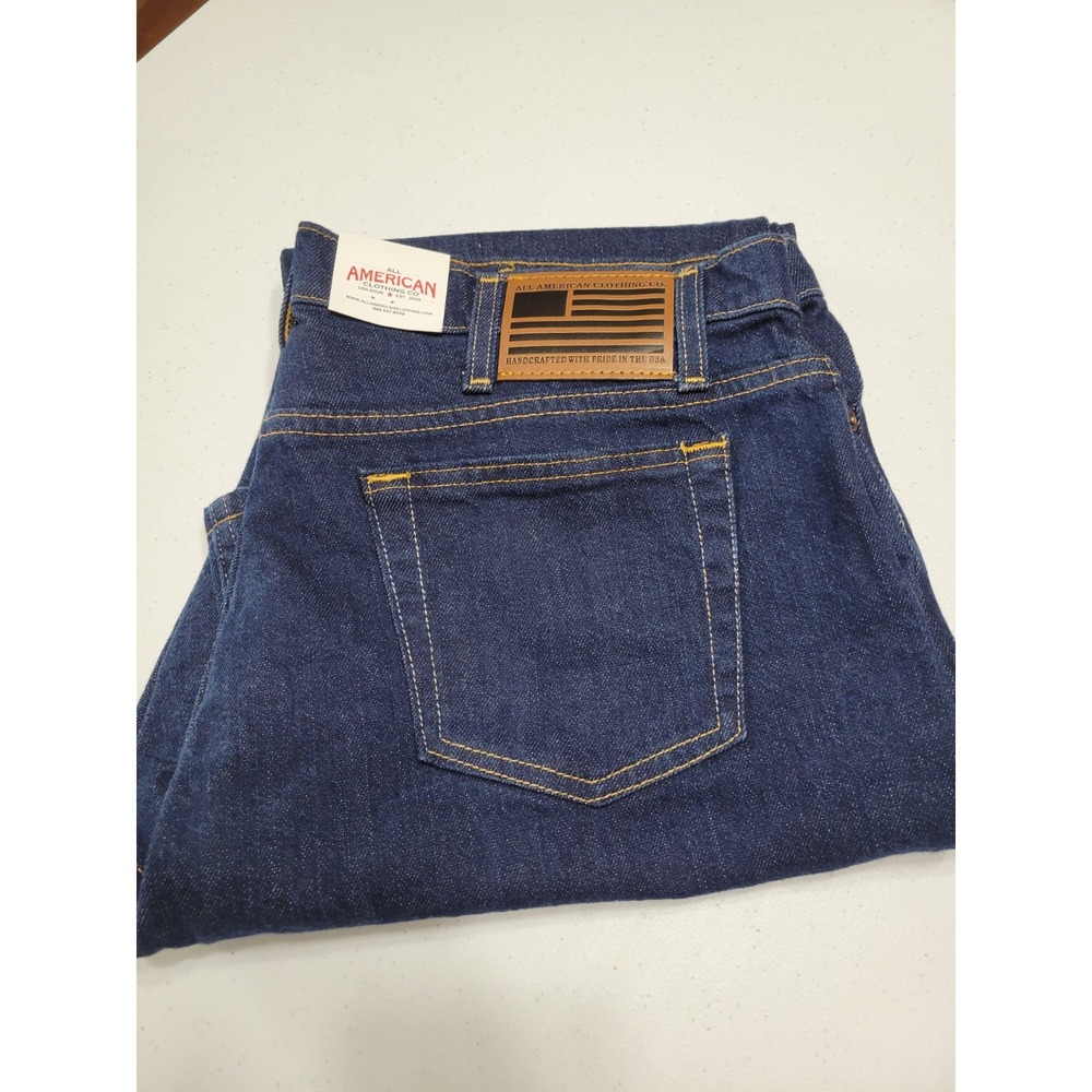 All American Clothing Ladies Jean Boot Cut Size 18A NWT Dark Wash Mid-rise Waist - Picture 7 of 9